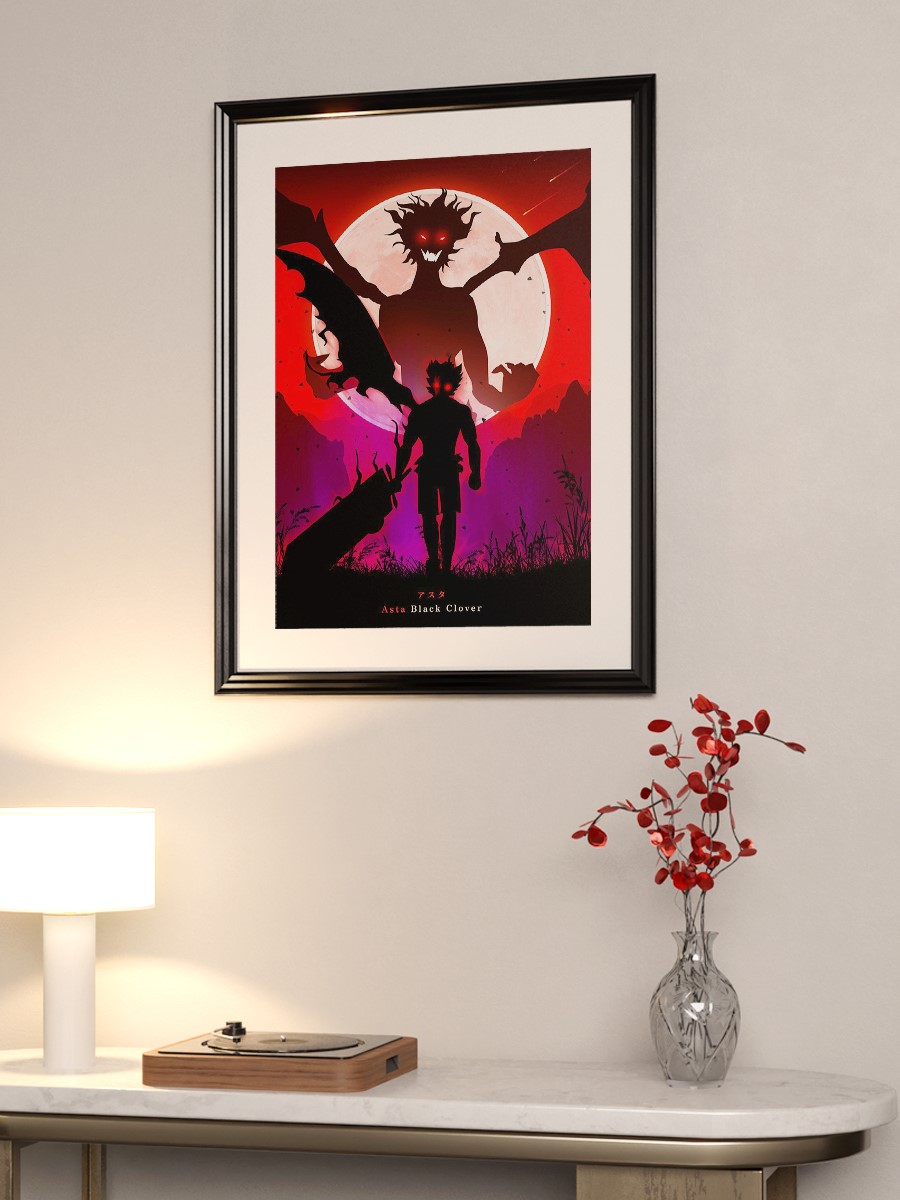 Asta Black Clover Anime Poster Çerçevesiz Yüksek Kalite Anime Duvar Poster