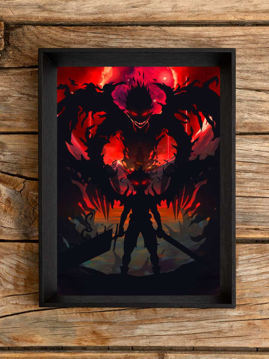 Asta Demon Black Clover Anime Poster Çerçevesiz Yüksek Kalite Anime Duvar Poster