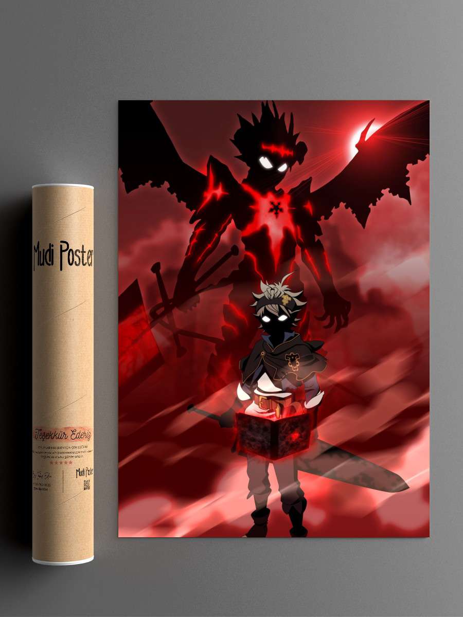 Asta Anime Poster Çerçevesiz Yüksek Kalite Anime Duvar Poster