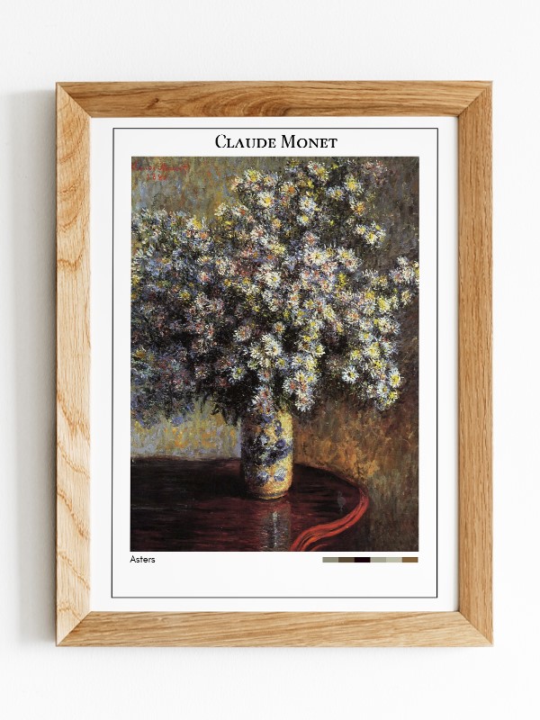 Claude Monet Asters Poster