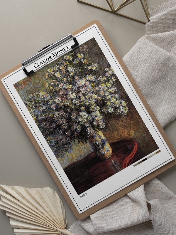 Claude Monet Asters Poster