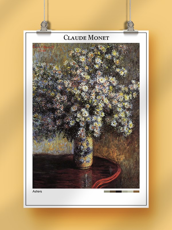 Claude Monet Asters Poster