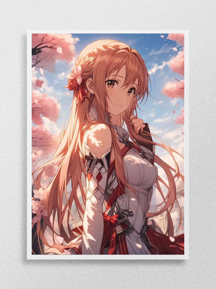Asuna SAO Waifu Anime Poster Çerçevesiz Yüksek Kalite Anime Duvar Poster