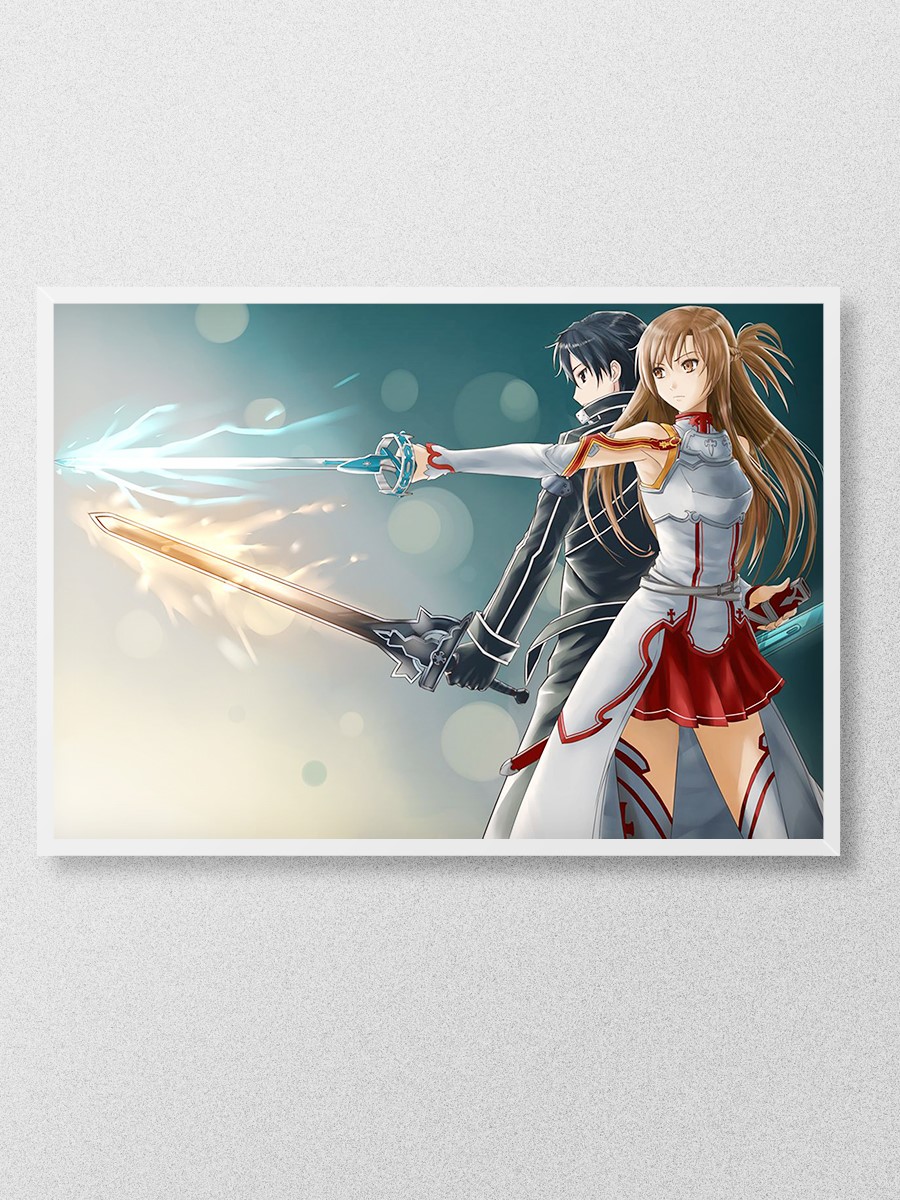 Asuna Yuuki Anime Poster Çerçevesiz Yüksek Kalite Anime Duvar Poster