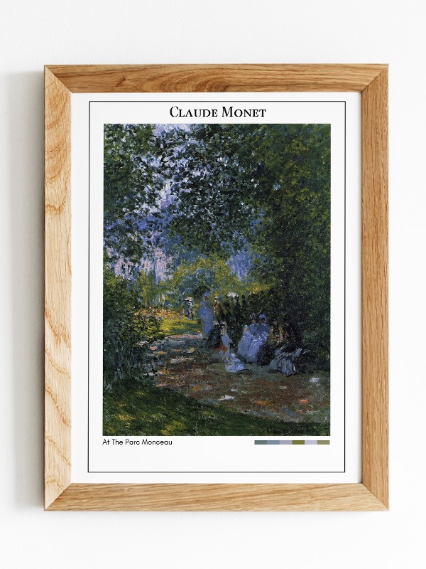 Claude Monet At The Parc Monceau Poster