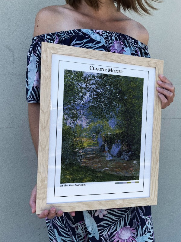 Claude Monet At The Parc Monceau Poster