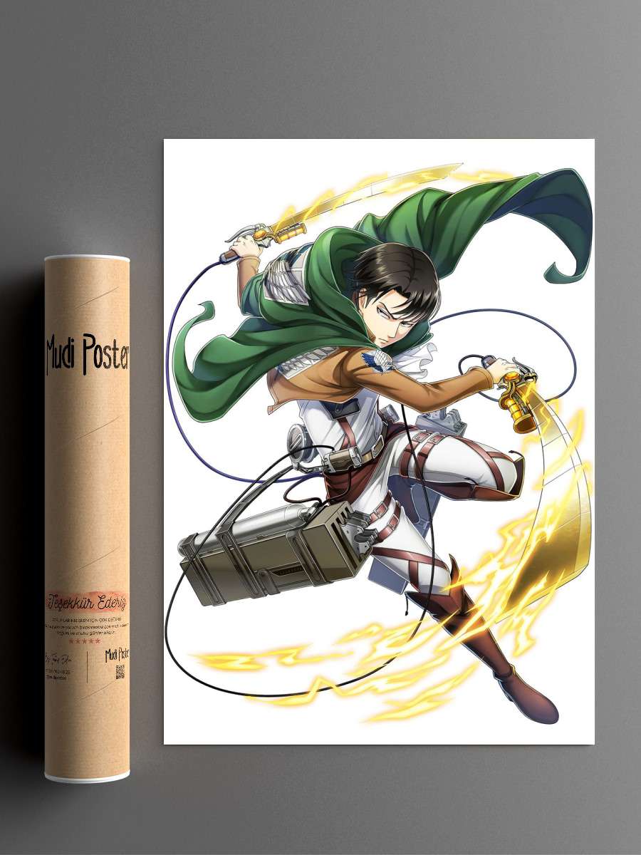 Attack On Titan Anime Anime Poster Çerçevesiz Yüksek Kalite Anime Duvar Poster