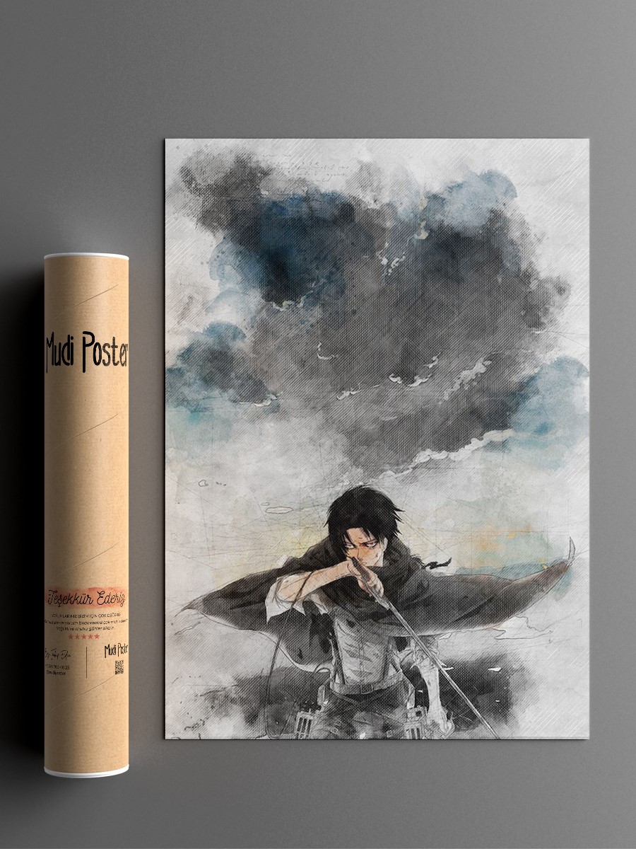 Attack on Titan Anime Poster Çerçevesiz Yüksek Kalite Anime Duvar Poster