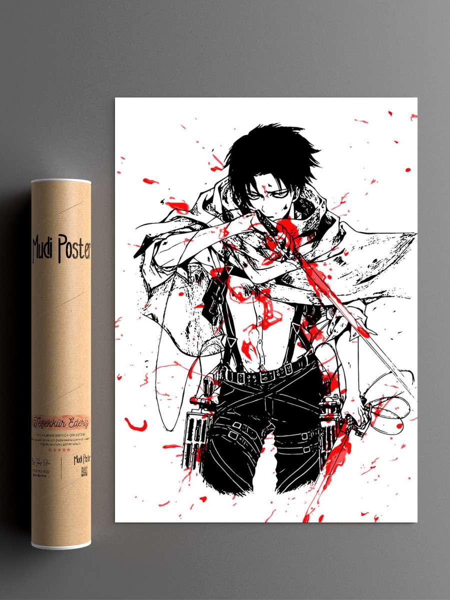 Attack on titan Anime Poster Çerçevesiz Yüksek Kalite Anime Duvar Poster