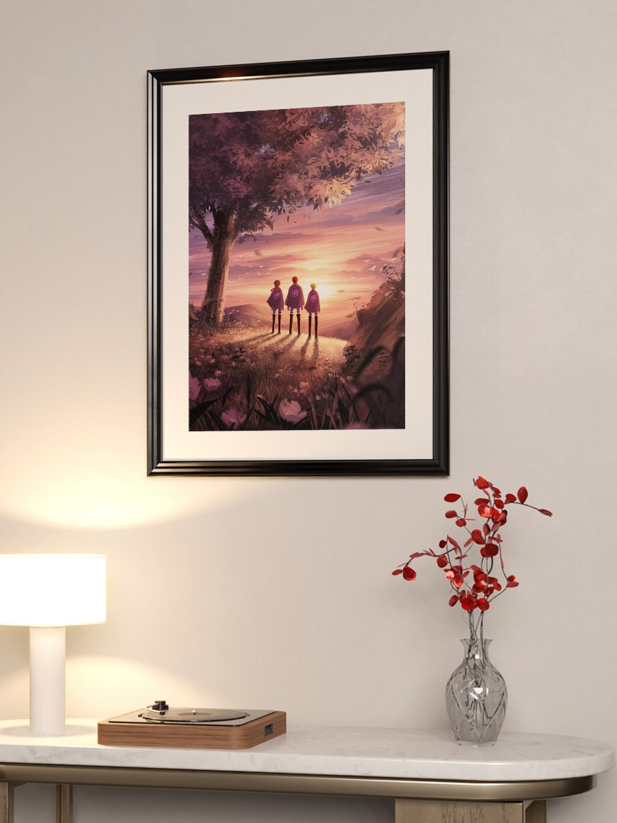Attack on Titan Anime Poster Çerçevesiz Yüksek Kalite Anime Duvar Poster