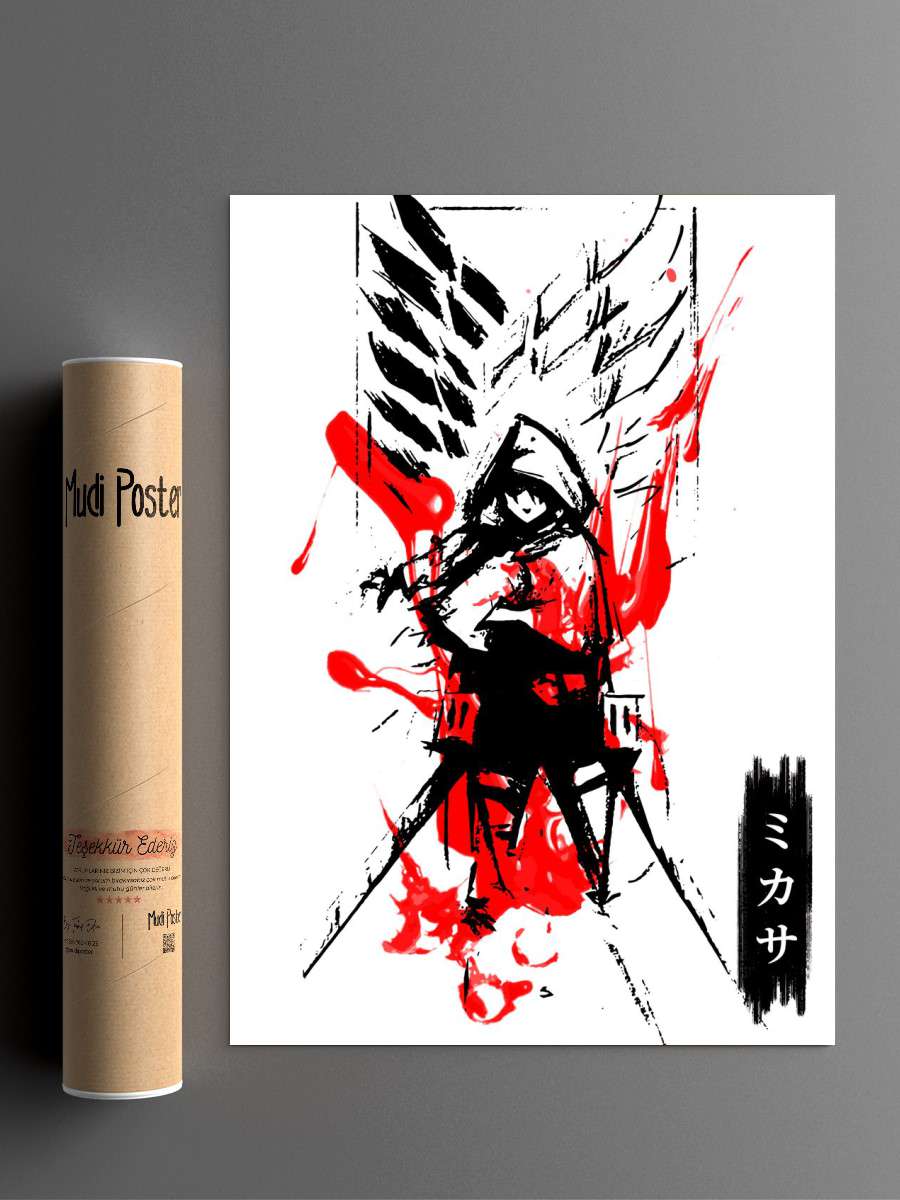 Attack on titan Anime Poster Çerçevesiz Yüksek Kalite Anime Duvar Poster