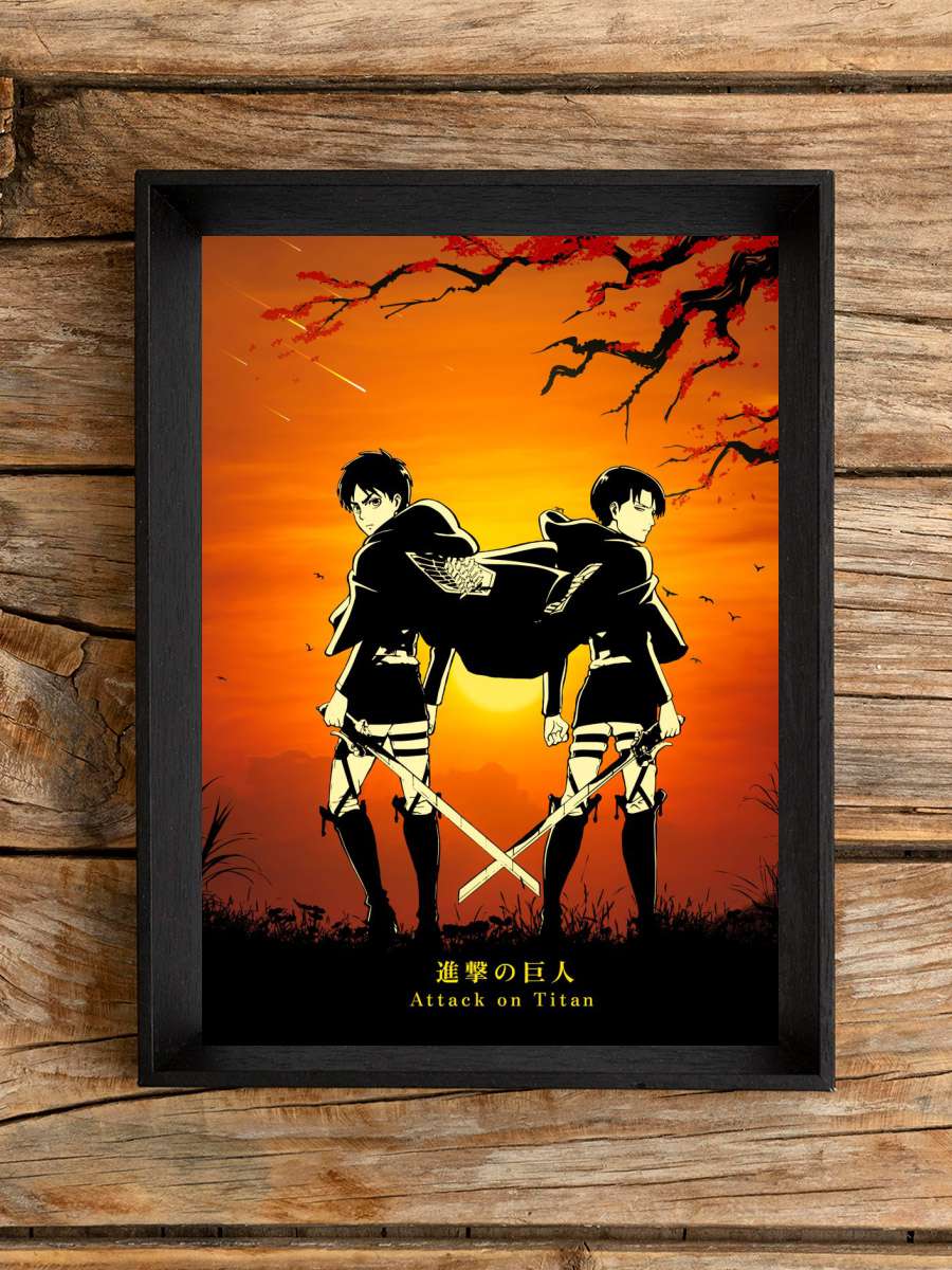 Attack On Titan Anime Poster Çerçevesiz Yüksek Kalite Anime Duvar Poster