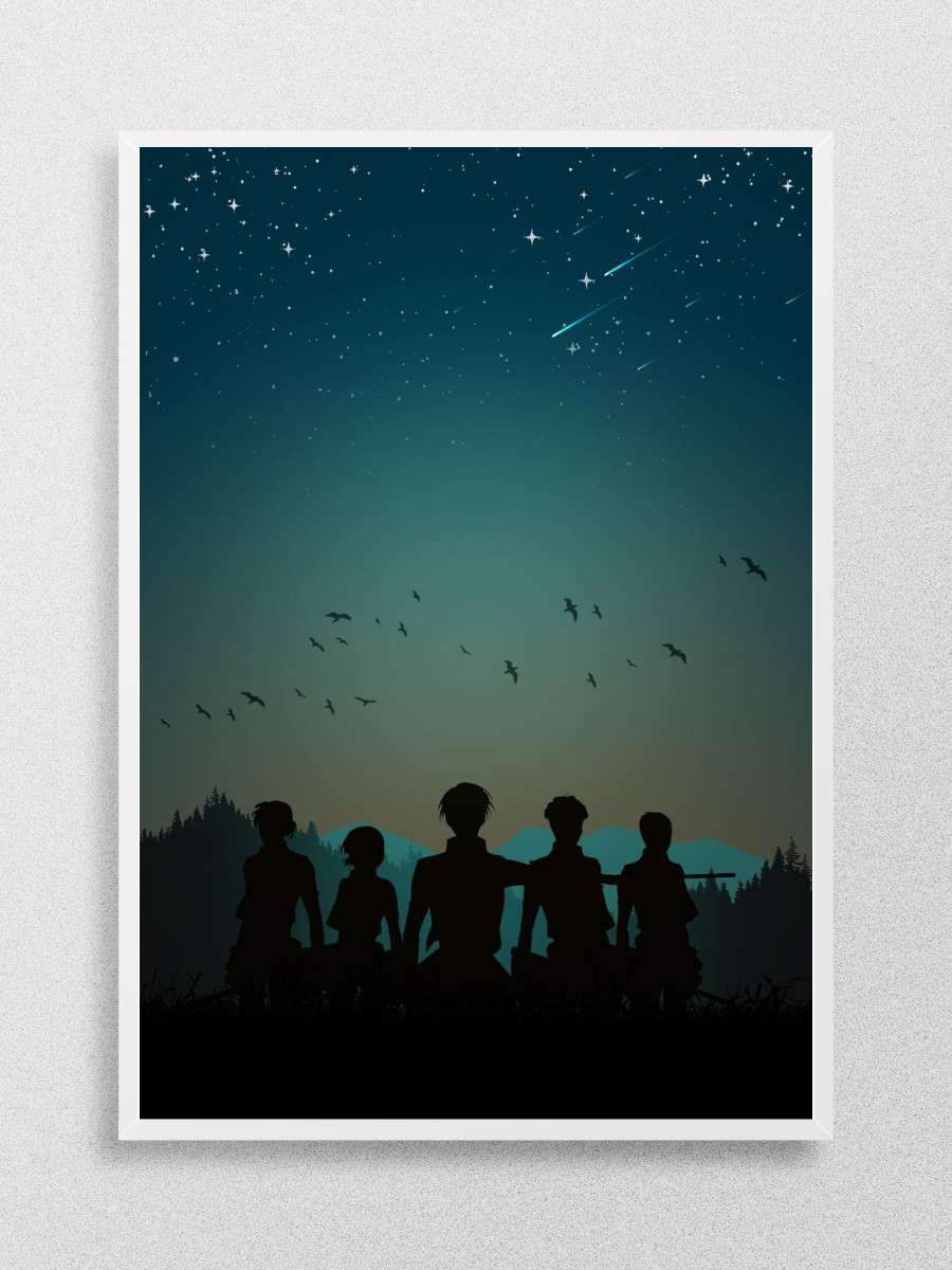 Attack on Titan Poster Anime Poster Çerçevesiz Yüksek Kalite Anime Duvar Poster