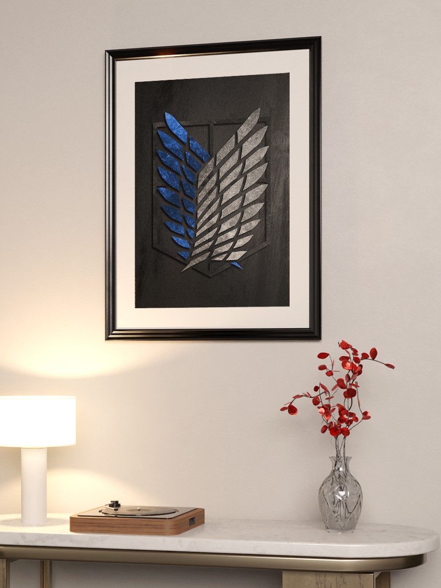 Attack on Titan Wings Anime Poster Çerçevesiz Yüksek Kalite Anime Duvar Poster
