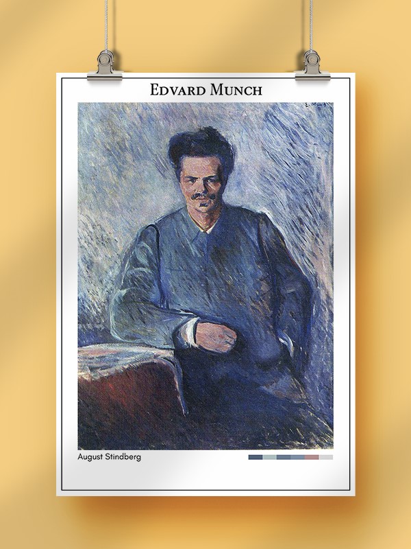 Edvard Munch August Stindberg Poster