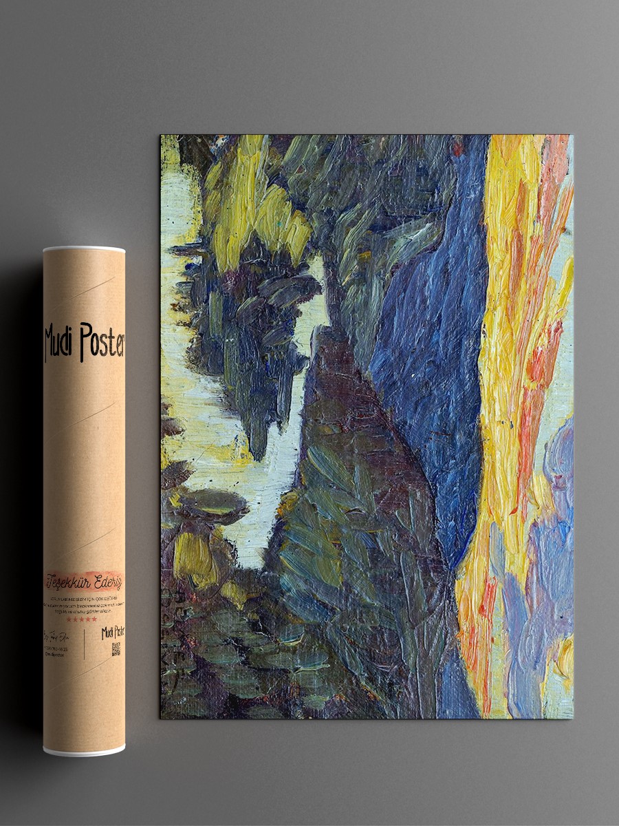 Autumn Sunset Tablo Sanatsal Ünlü Ressam Poster Çerçevesiz Yüksek Kalite Poster