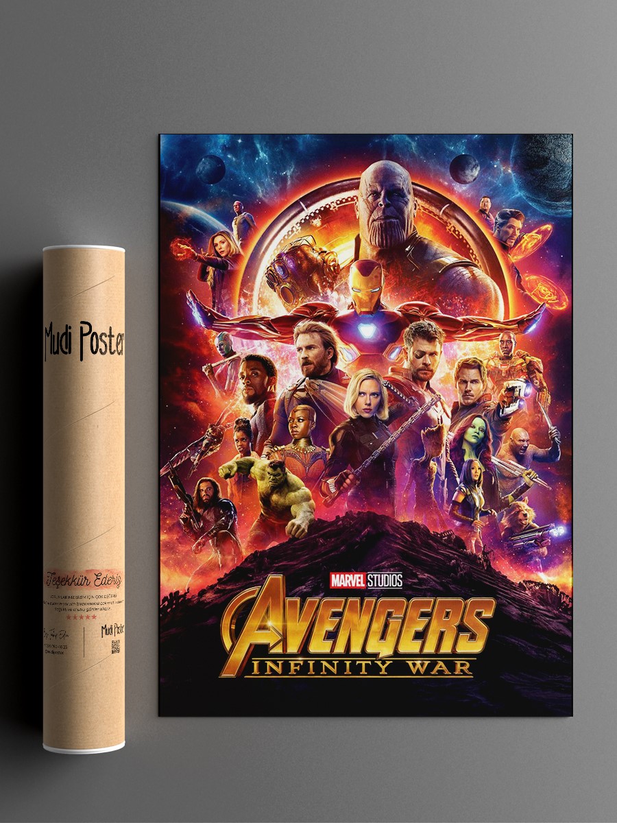 Avengers: Infinity War Poster, Çerçevesiz Tv Film Poster