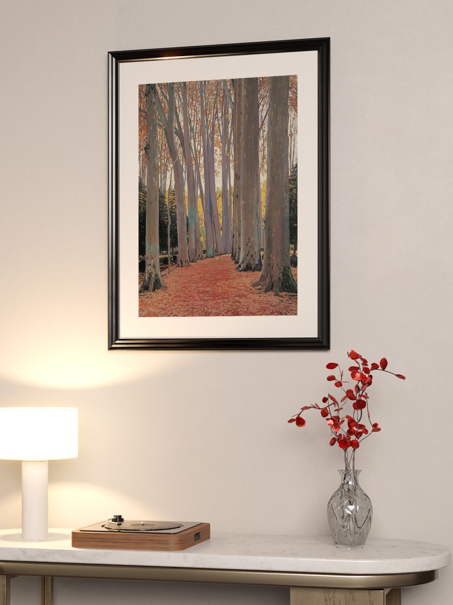 Avenue of Plane Trees Tablo Sanatsal Ünlü Ressam Poster Çerçevesiz Yüksek Kalite Poster
