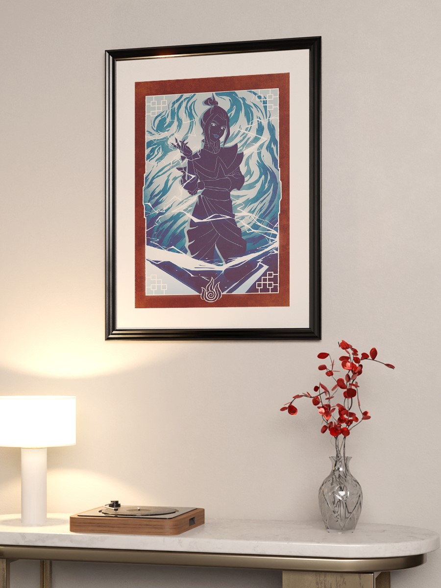 Azula Fire Nation Anime Poster Çerçevesiz Yüksek Kalite Anime Duvar Poster