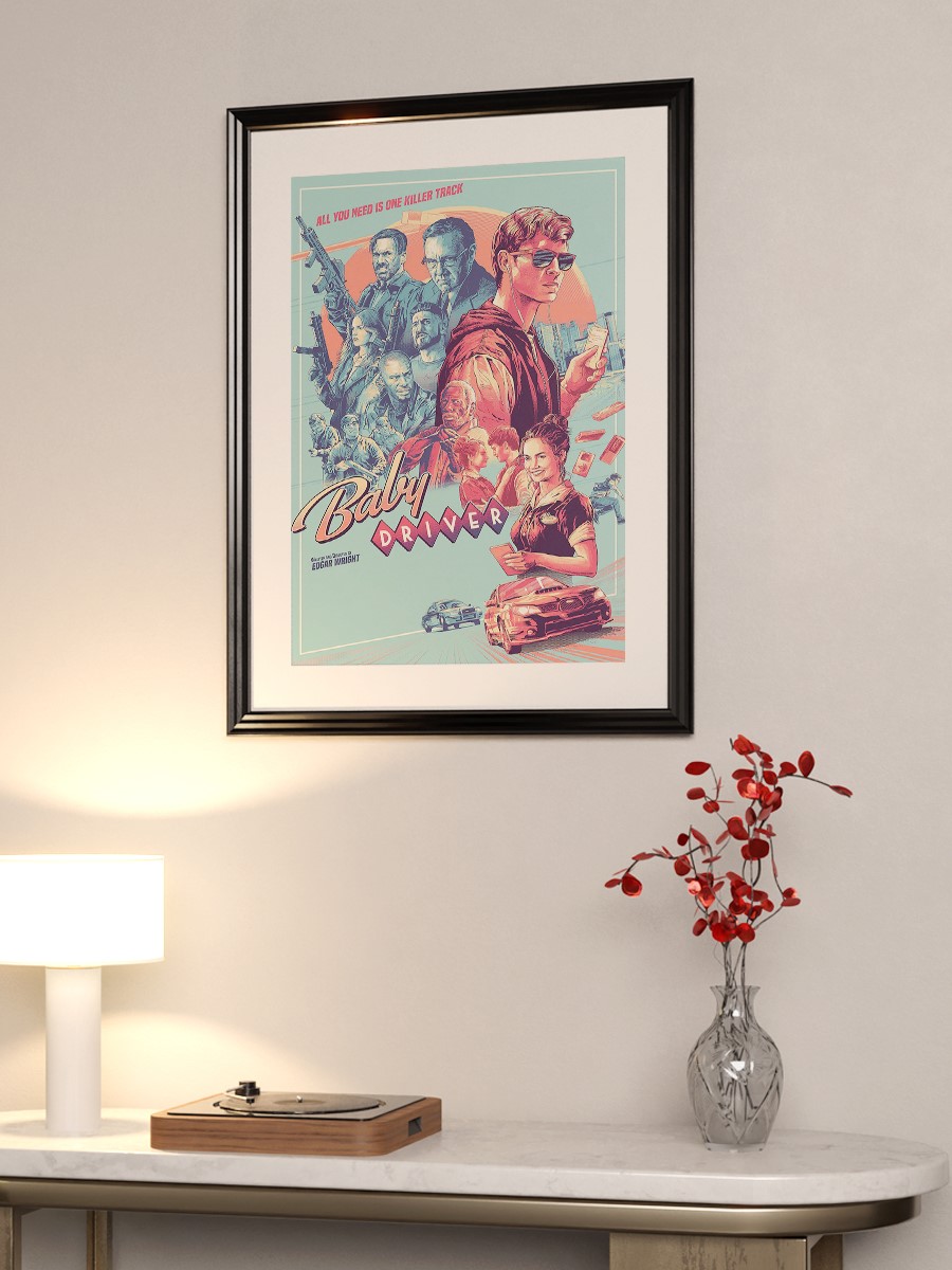 Baby Driver Poster, Çerçevesiz Tv Film Poster