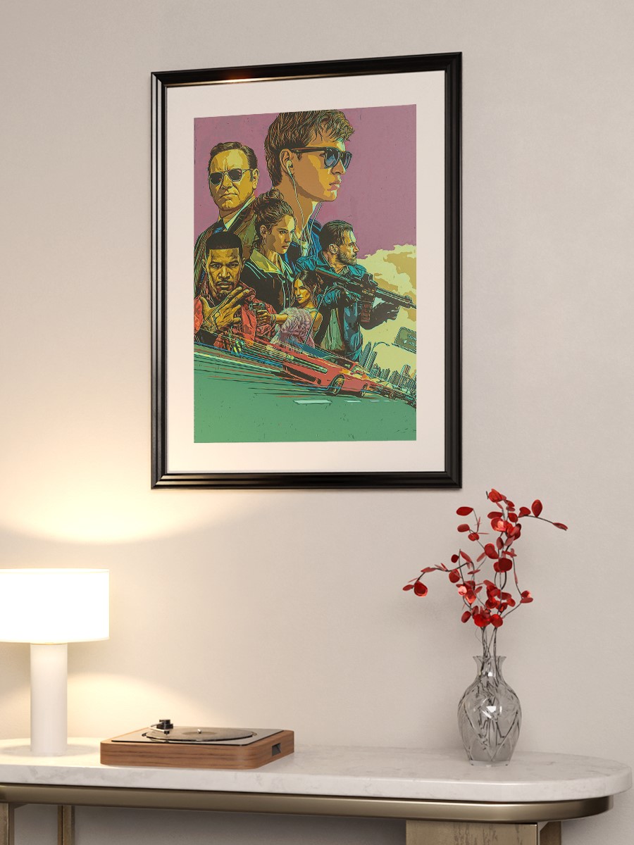 Baby Driver Movies Poster Poster, Çerçevesiz Tv Film Poster