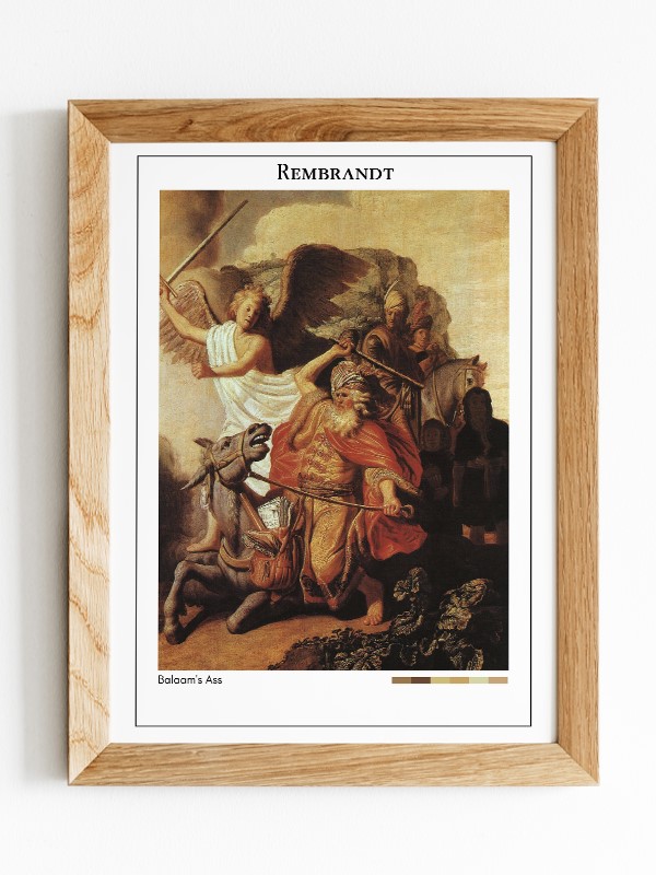 Rembrandt Balaam's Ass Poster