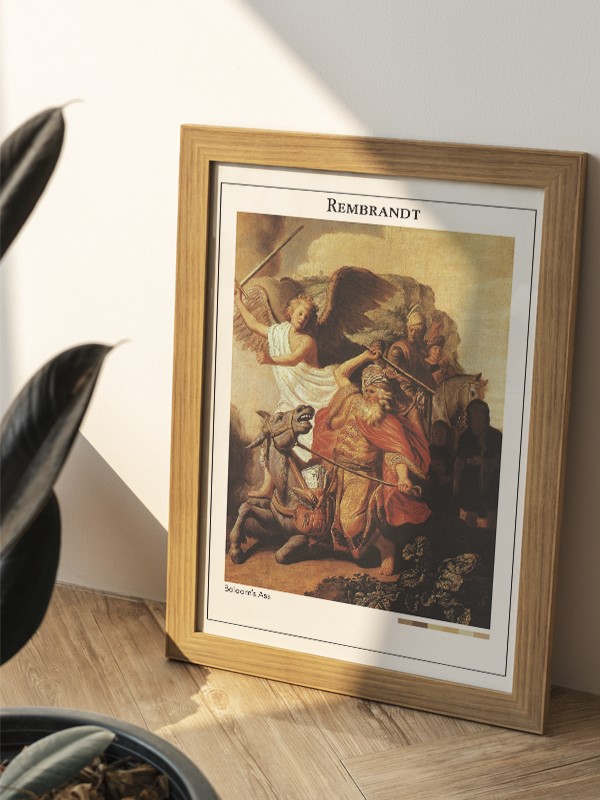 Rembrandt Balaam's Ass Poster