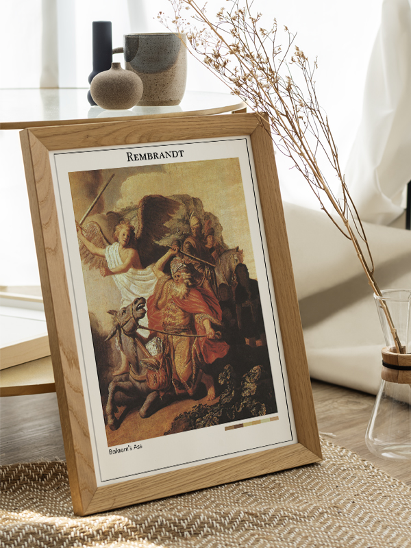 Rembrandt Balaam's Ass Poster