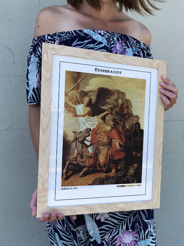 Rembrandt Balaam's Ass Poster