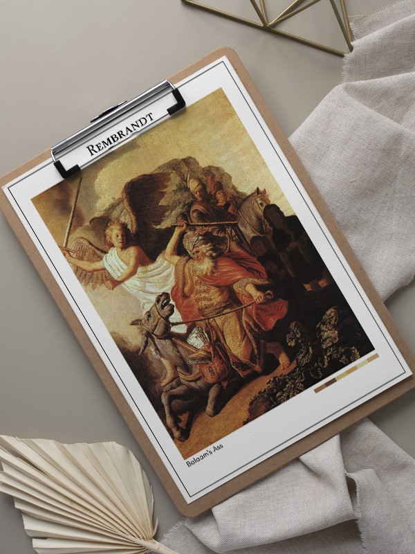 Rembrandt Balaam's Ass Poster
