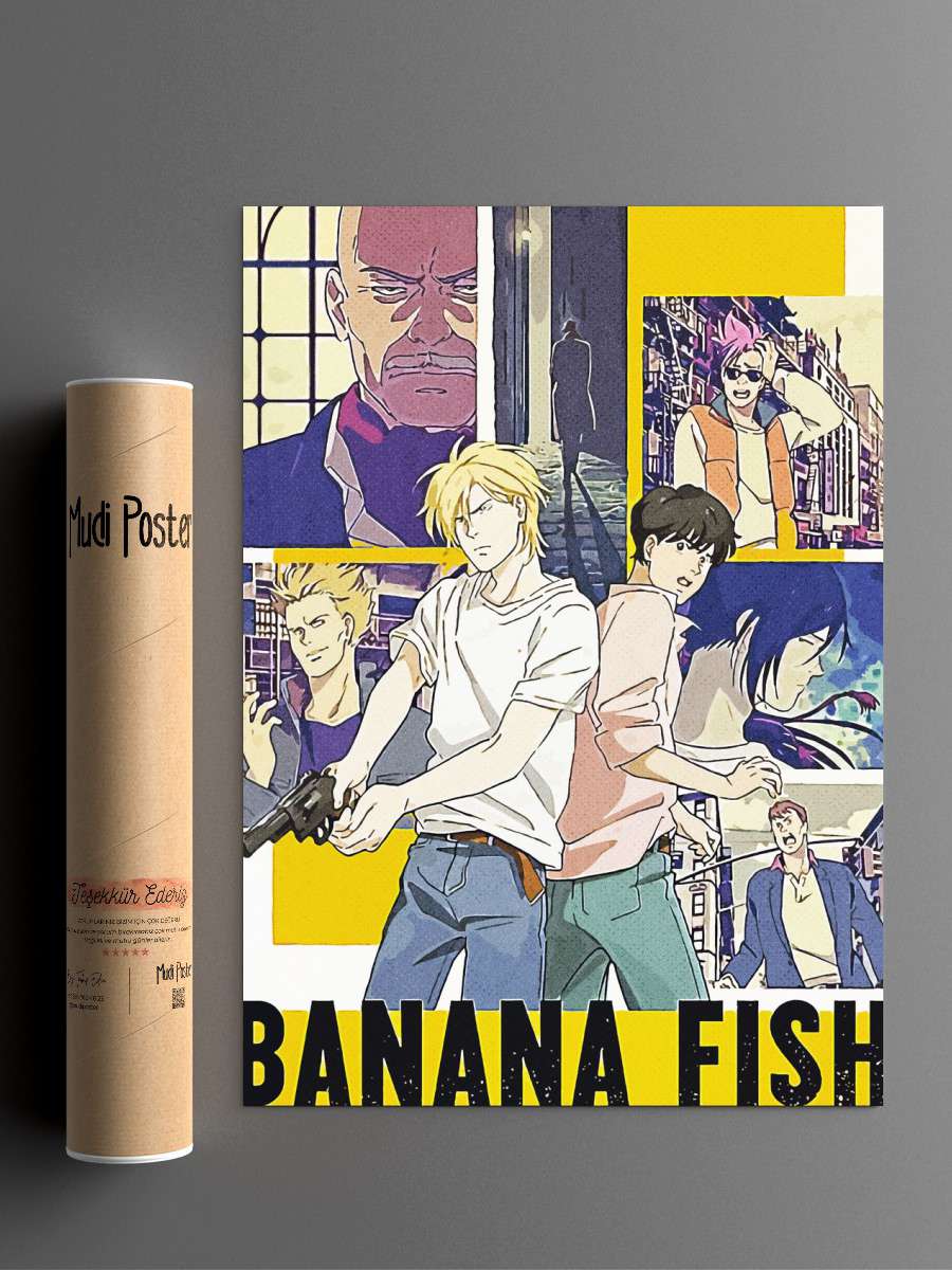Banana FIsh Anime Poster Çerçevesiz Yüksek Kalite Anime Duvar Poster