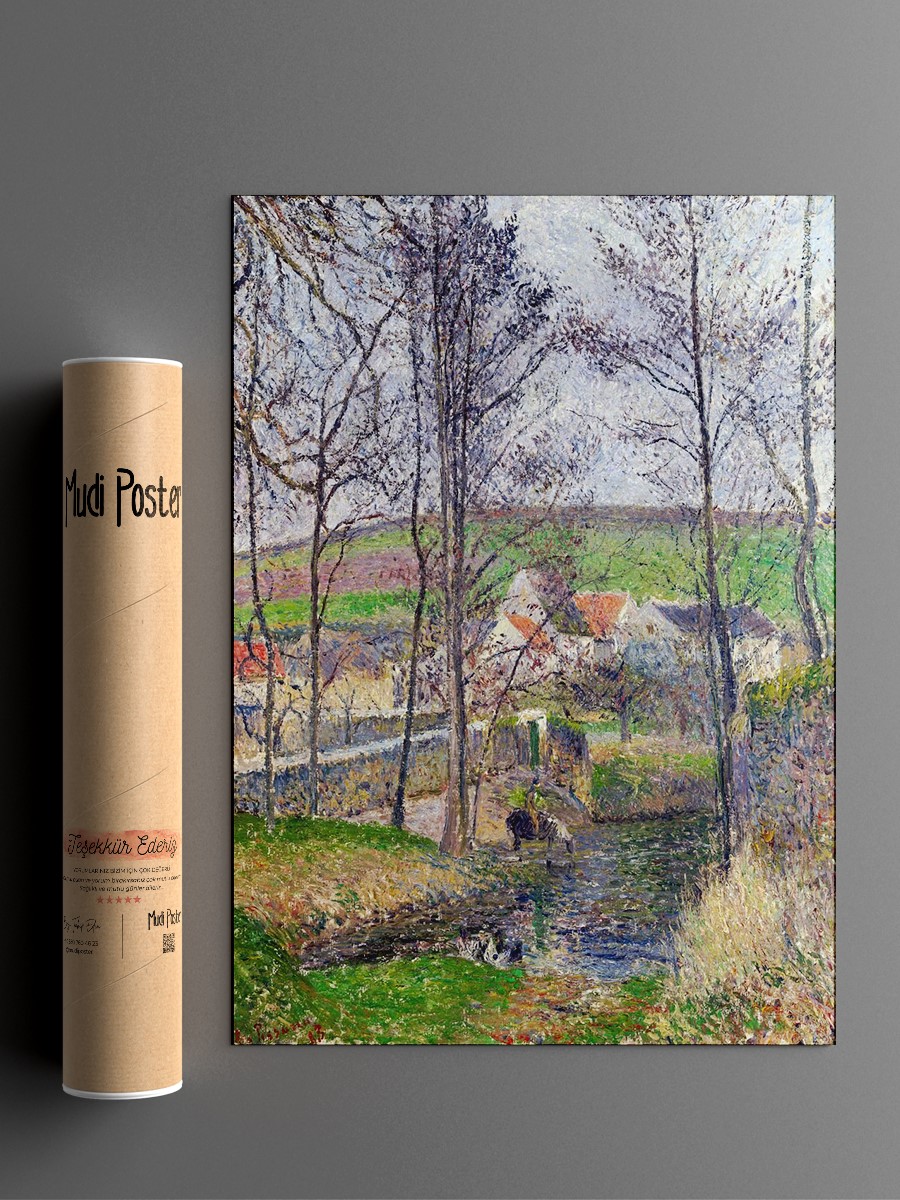Banks of the Viosne Tablo Sanatsal Ünlü Ressam Poster Çerçevesiz Yüksek Kalite Poster