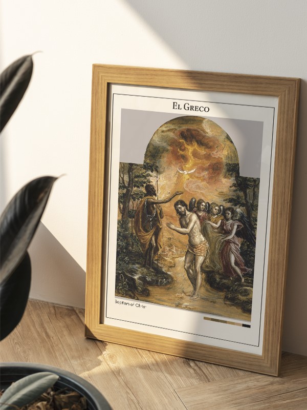 El Greco Baptism of Christ Poster