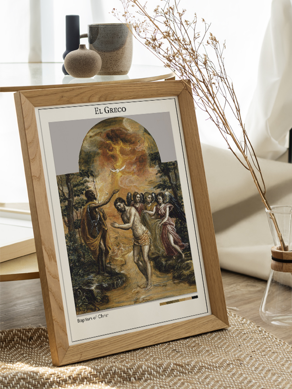 El Greco Baptism of Christ Poster