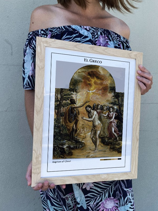 El Greco Baptism of Christ Poster