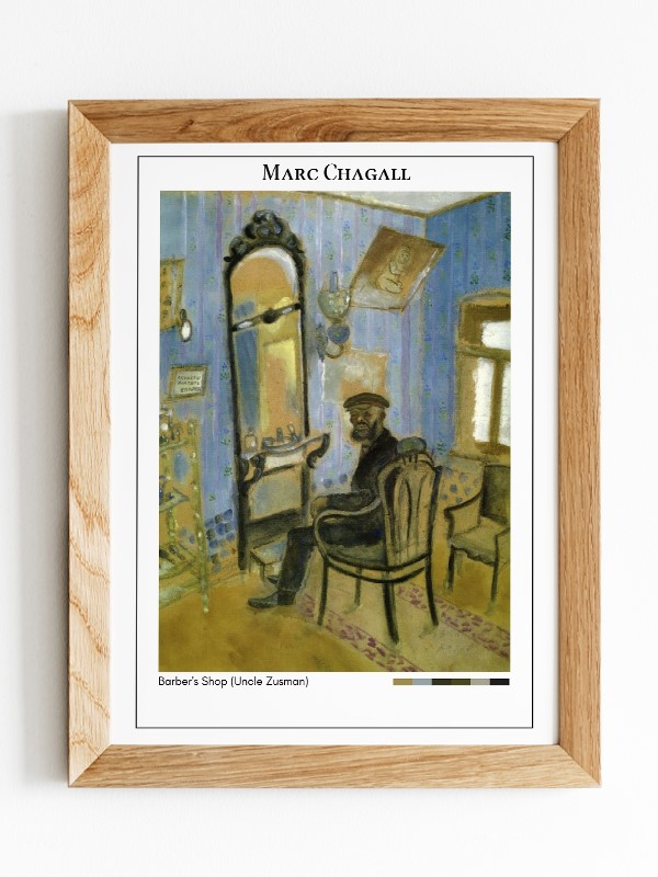 Marc Chagall Barber's Shop (Uncle Zusman) Poster