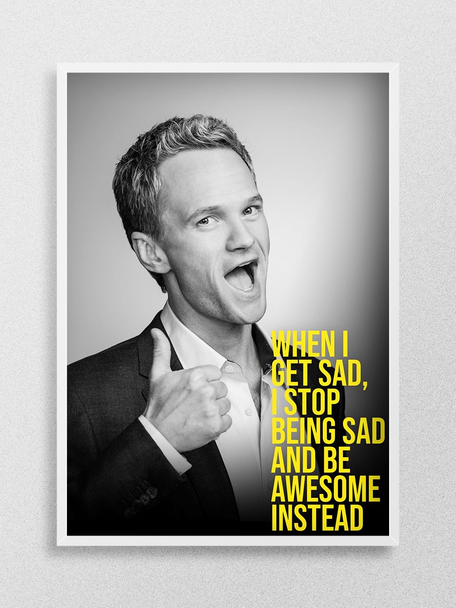 Barney Stinson Poster, Çerçevesiz Tv Film Poster