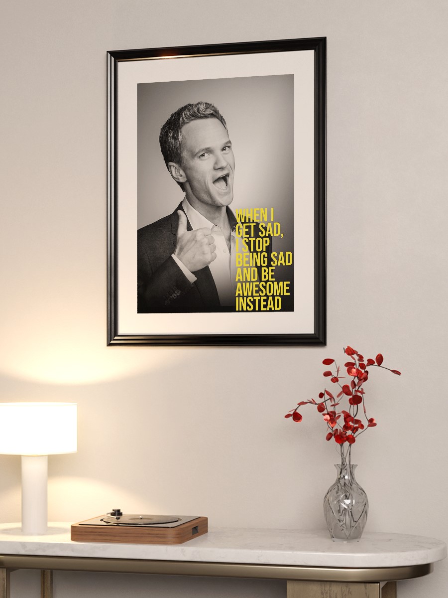 Barney Stinson Poster, Çerçevesiz Tv Film Poster