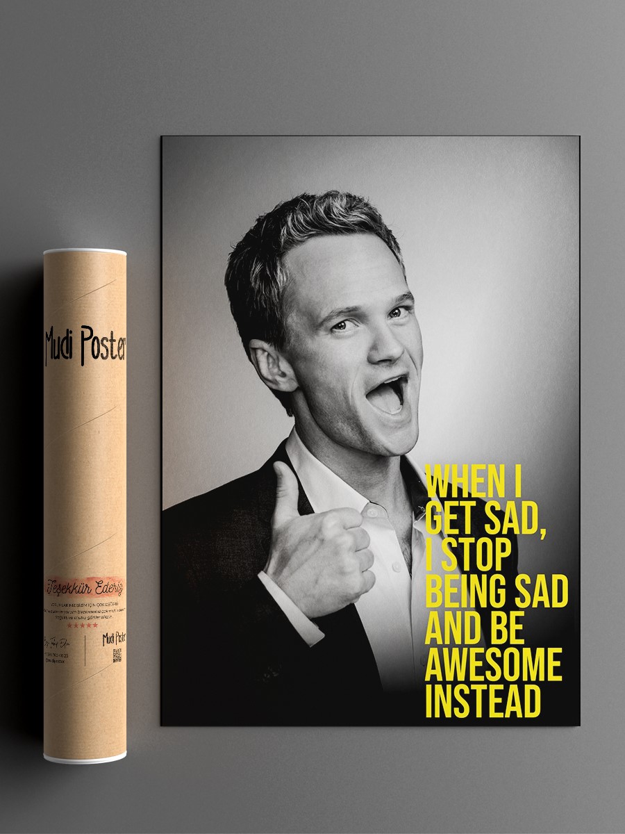 Barney Stinson Poster, Çerçevesiz Tv Film Poster
