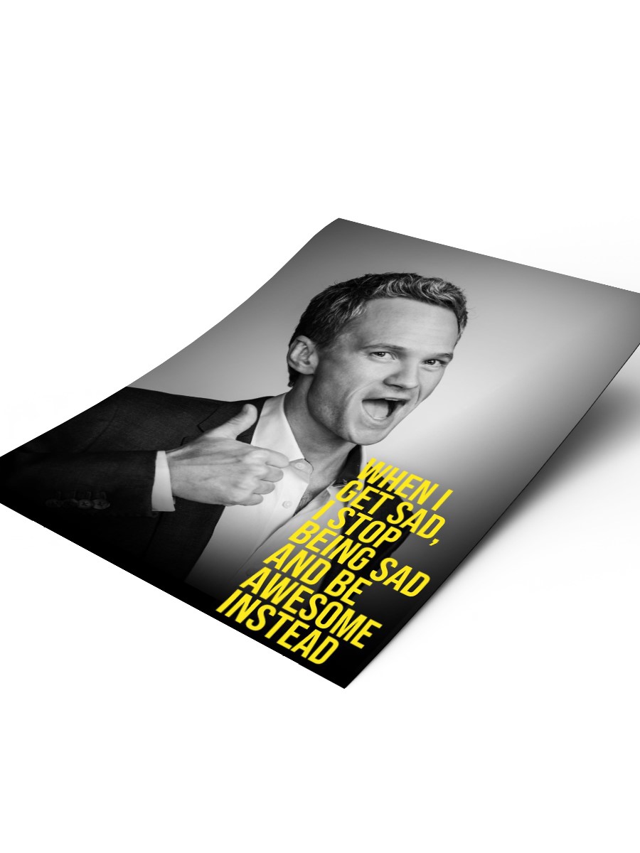 Barney Stinson Poster, Çerçevesiz Tv Film Poster