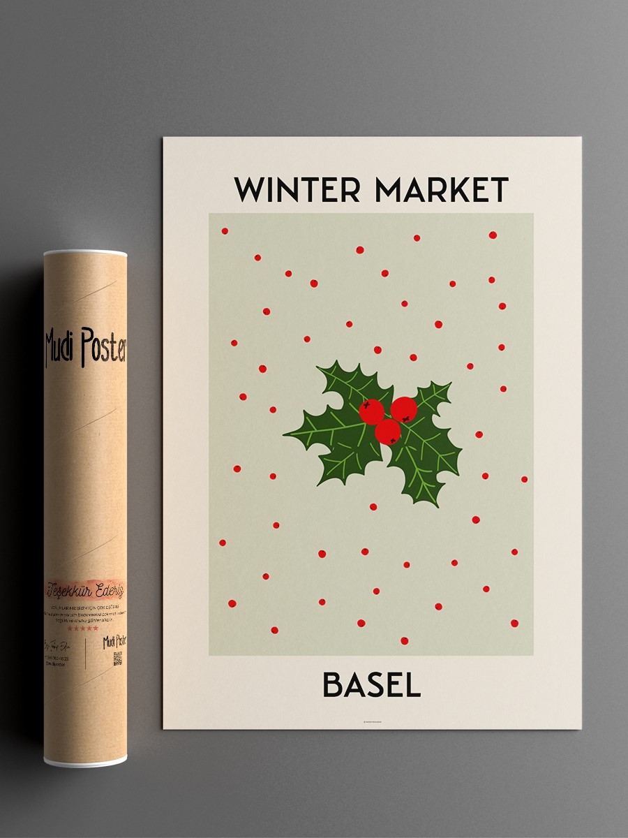 Basel Soyut Modern Poster Çerçevesiz Duvar Tablosu Sanatsal Poster