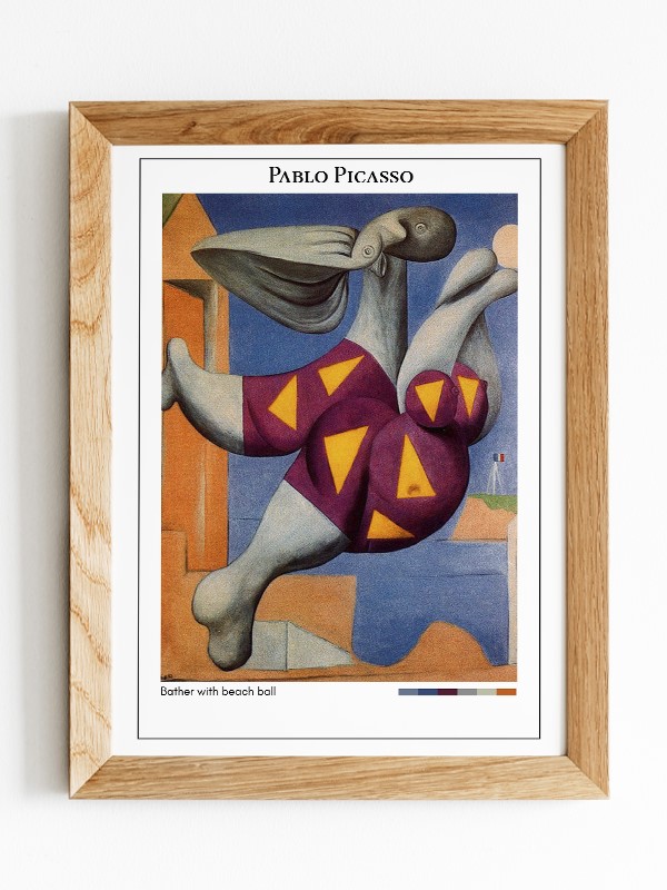 Pablo Picasso Bather with beach ball Poster