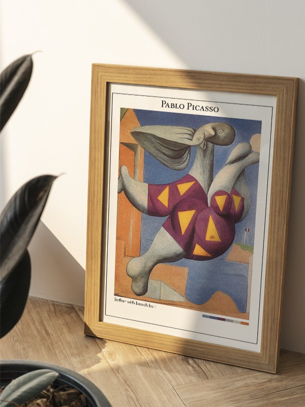 Pablo Picasso Bather with beach ball Poster