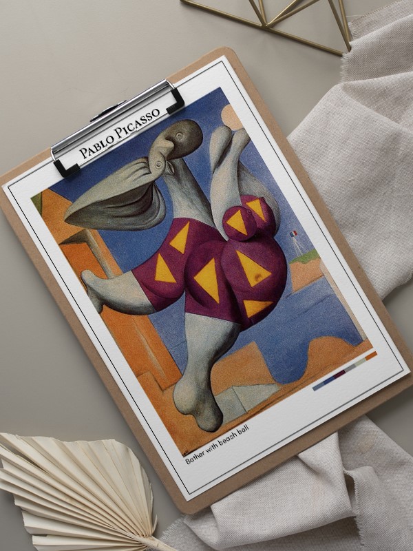 Pablo Picasso Bather with beach ball Poster