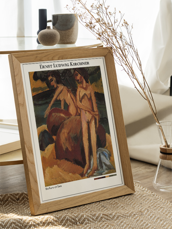 Ernst Ludwig Kirchner Bathers at Sea Poster