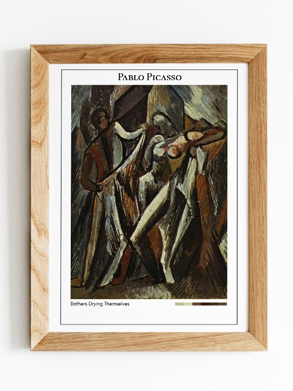 Pablo Picasso Bathers Drying Themselves Poster
