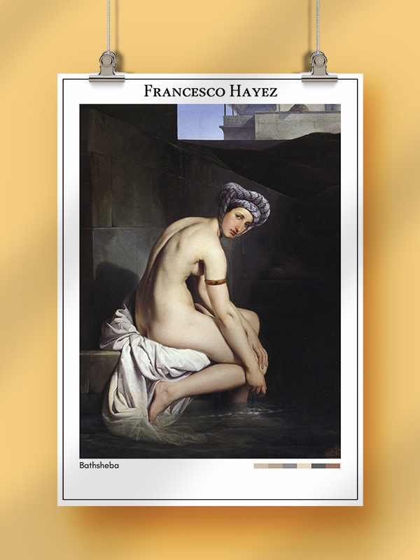 Francesco Hayez Bathsheba Poster