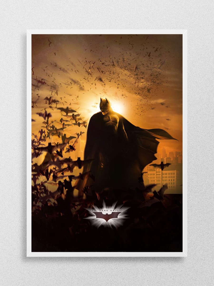 Batman Begins Movie Art 2 Poster, Çerçevesiz Tv Film Poster