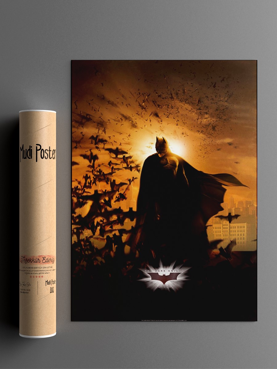 Batman Begins Movie Art 2 Poster, Çerçevesiz Tv Film Poster