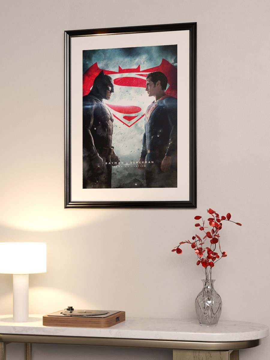 Batman vs Superman official art Poster, Çerçevesiz Tv Film Poster